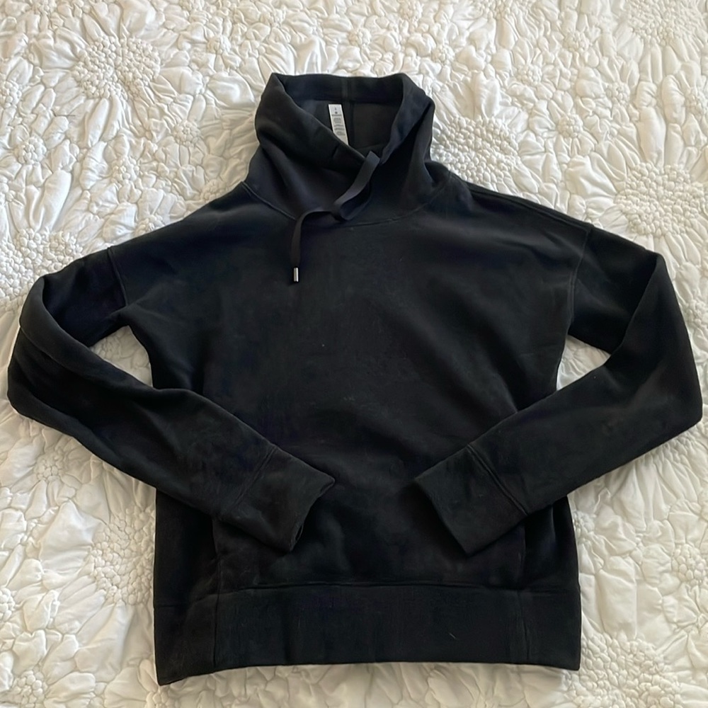 Lululemon fleece pullover, black